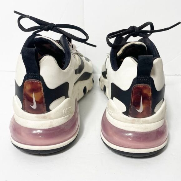 Nike Air 270 React CU4752-100 Sail/Barely Rose/Black Tortoise Shell  Size 8 - Picture 11 of 13